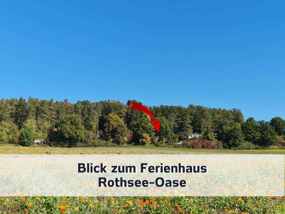Ferienhaus Rothsee-Oase Ideale Ausgangslage Mit Tollem Ausblick, Sauna Und Privatem Garten Roth  Dış mekan fotoğraf