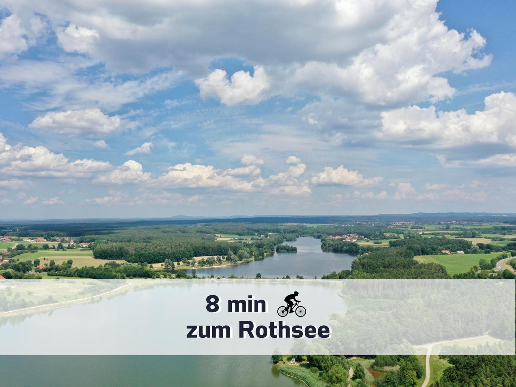 Ferienhaus Rothsee-Oase Ideale Ausgangslage Mit Tollem Ausblick, Sauna Und Privatem Garten Roth  Dış mekan fotoğraf